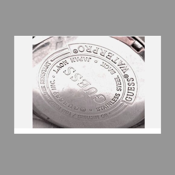 Men's GUESS Waterpro Silver Tone Classic Steel Bracelet Watch, Date, 39mm Quartz - Picture 5 of 10